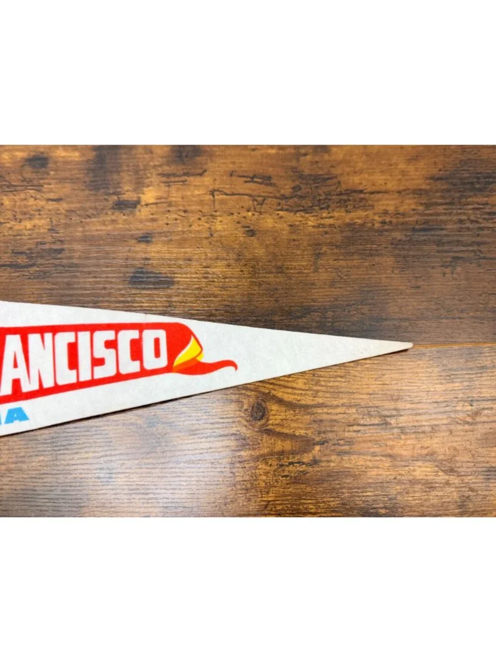 Vintage San Francisco Cable Car Felt Pennant California Souvenir